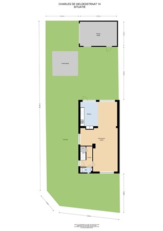 Floorplan - Charles de Geloesstraat 14, 6181 CZ Elsloo